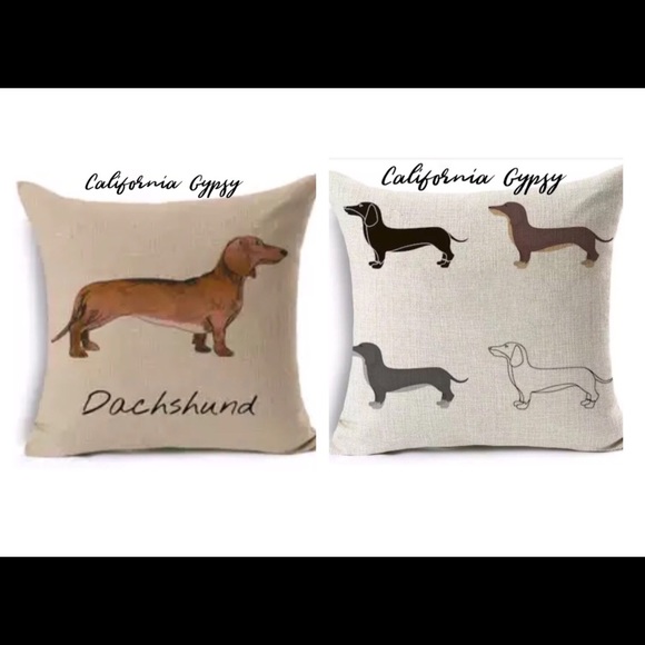 California Gypsy Other - Dachshund Dog lover pillowcase cover 2 18x18